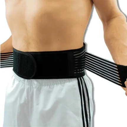 1Pcs Adjustable Neoprene Double Pull Lumbar Support Lower Back Belt Brace Pain Relief Band Waist Belt - Image 3