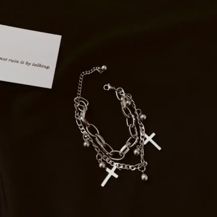 Geometric Smooth Rhinestone Chain Five Leaf Grass Flower Adjustable Bracelets for Women Fashion Jewelry Minimalist Accessories - Image 15