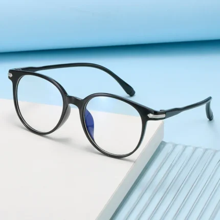 Transparent Round Frame Anti Blue Light Blocking Glasses Women Men Portable Computer Eyewear Optical Spectacle Eyeglasses - Image 6