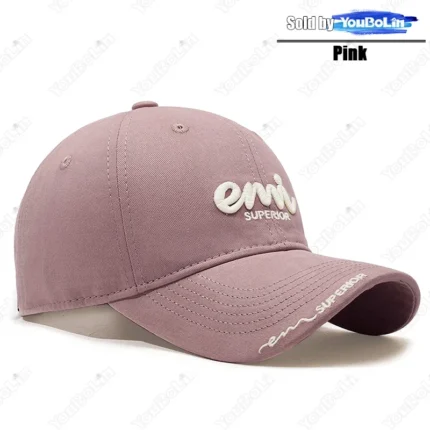Premium Cotton Baseball Hat with 3D Letter Embroidery - Adjustable, Soft Lining, Oversize Head Design - Image 12