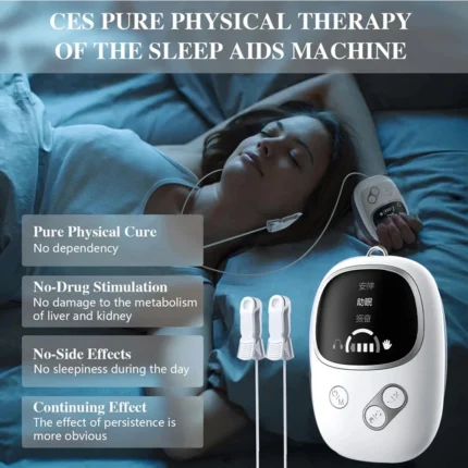 CES Sleep Aid Device Microcurrent Pulse Fast Sleeping Instrument Ear Clip Sleep Device Relax Anxiety Insomnia Hypnosis Soothing - Image 3