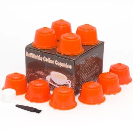 10PCS Refillable Capsules for Nescafe DOLCE GUSTO Coffee Capsules Reusable Filter with Spoon Brush Coffee Pods High Quality - Image 10