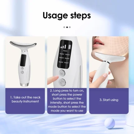 7 Colors Face Neck Massager for Skin Care LED Light Photon Face Sculpting Tool Microcurrent Facial Device for Skin Tightening - Image 6