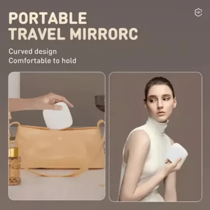 Double Sided LED Makeup Mirror Adjustable Color 3x Magnification USB Charging Portable Folding Mirror for Women's Outdoor Use - Image 6