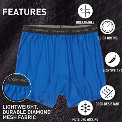 Exofficio Underwear Men Boxer Shorts Loose Casual Underwear Men Boxers Sleep Homewear Panties Boxershorts Underpants USA Size - Image 4