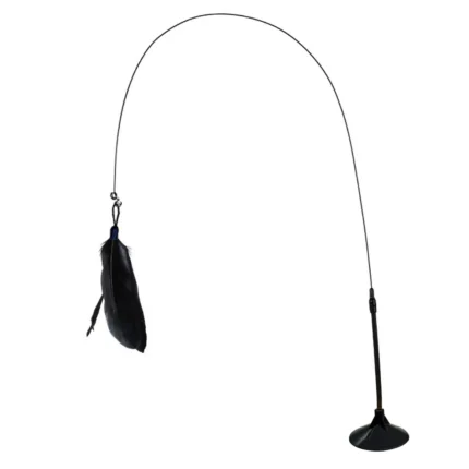 Cat Teaser Indoor Cat Stick Toy Interactive Suction Cup Cat Toy With Removable Feathers, Fun Exercise For Cats And Kittens - Image 7