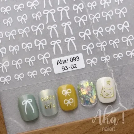 3D Small Bow Ribbon Bowknot Y2K Nail Sticker MIni Kawaii Japanese Adhesive Decals Nail Art Manicure Decorations DIY - Image 9