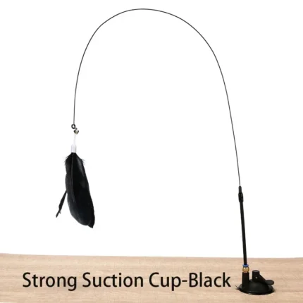 Interactive Cat Toy Handfree Cat Stick Playing Kitten Playing Teaser Wand Toy Suction Cup Bird/Feather Cat Wand Pet Supplies - Image 8