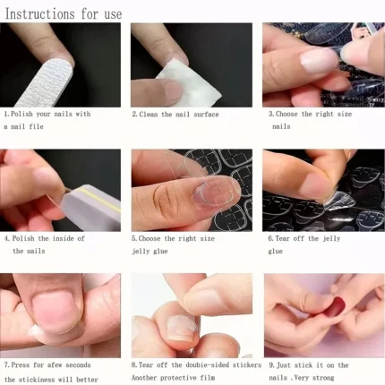 6000Pcs Double-Sided Nail Adhesive Stickers Waterproof Breathable Transparent False Nail Glue Sticker Jelly Nail Tips DIY Tools - Image 4