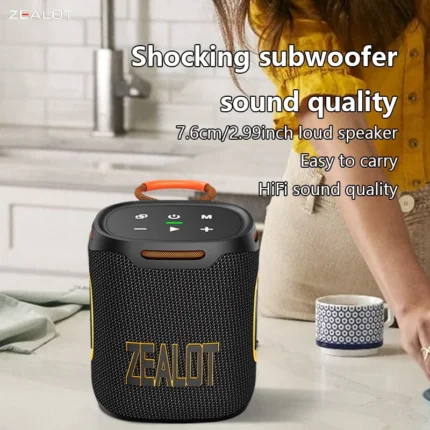 ZEALOT S122 Portable Wireless Speaker 25W Dual Pairing 6000mAh Battery Boom Bass Wireless Speaker - Image 4