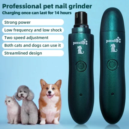 Electric Pet Nail Polisher for Small Dogs Cats Large Dogs Teddy Toys Short Gold Fur - Store Use Nail Claws Trimmer Machine