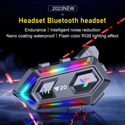 Y20 Bluetooth Motorcycle Helmet Headset Headphone Wireless Motorbike Handsfree Car Stereo Earphone Noise Reduction Speaker Kit - Image 5