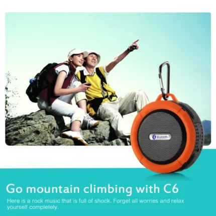 #C6 Bluetooth-compatible Speaker Big Suction Cup Bluetooth Stereo Outdoor Sports Mini Support TF Subwoofer Portable Waterproof - Image 6