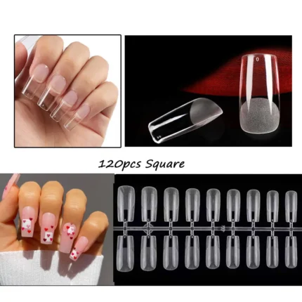 120pcs/bag Matte Press On Nail Tips Soft Full Cover False Nails Oval Almond Sculpted Fake Nail - Image 28