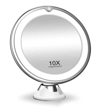 10x Magnifying Makeup Mirror 14 Led Lighted Flexible Mirrors Touch Screen Vanity Mirror Portable Dressing Table Cosmetic Mirrors - Image 12