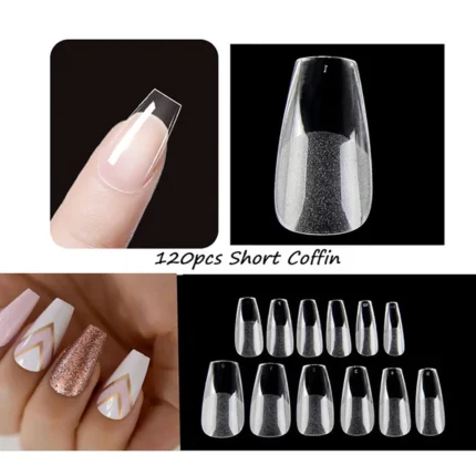 120pcs/bag Matte Press On Nail Tips Soft Full Cover False Nails Oval Almond Sculpted Fake Nail - Image 30
