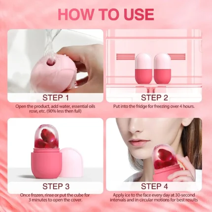 Ice Roller for Face & Eye Face Roller Facial Beauty Ice Roller Skin Care Tools Gua Sha Face Massage Silicone Ice Mold for Beauty - Image 5