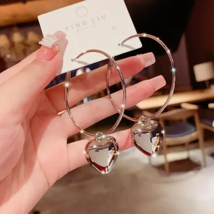 New Simple Metal Style Glossy Geometric Earrings For Women Fashionable Personalized Daily Accessory Party Jewelry Birthday Gifts - Image 29