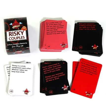 Risky Couples Super Fun Couples Card Game For Date Night 150 Spicy Dares Questions For Your Partner Romantic Anniversary Gift - Image 4
