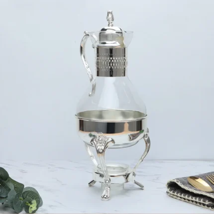 Southeast Asia Metal Retro Coffee Pot 3-piece Mirror Plating Process Can Be Heated Glass Coffee Pot Coffee Maker  Espresso - Image 6