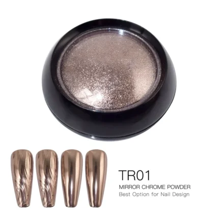 FSIXCL 0.5g Nail Chrome Powder Bronze Rose Gold Chameleon Mirror Effect Glitter for Nail Art Decoration Rubbing Pigment Dust - Image 8