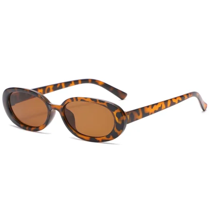 8pcs Small Oval Sunglasses Women Vintage Brand Retro Black White Sun Glasses Classic Shades Female Oculos UV400 - Image 12