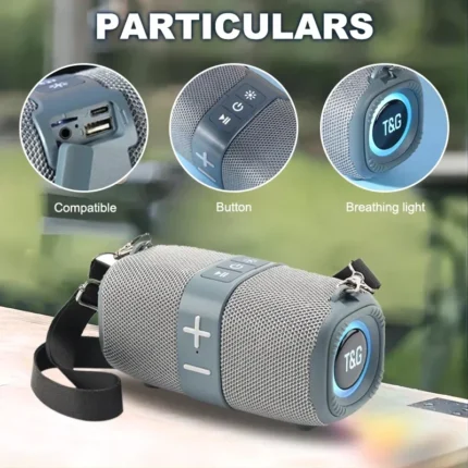 TG667 Outdoor Protable Wireless Bluetooth Speaker Dual Speaker Bluetooth 5.3 Subwoofer With RGB Support FM /TF Card/USB Disk - Image 3