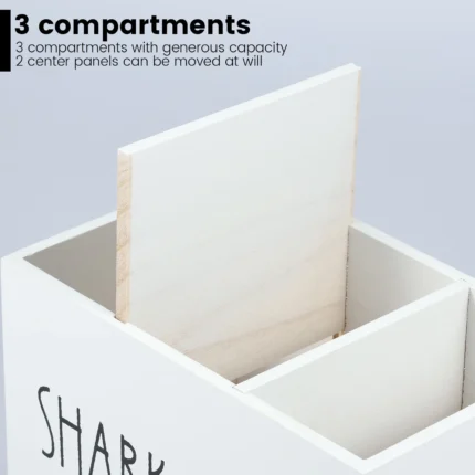 Fashionable Tampon Holder Wood Feminine Product Organizer Girl Stuff Box with Compartments Solid Tampon Holder for Women - Image 6