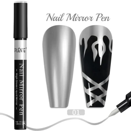 5ml Golden Silvery Metallic Painting Liner Gel Polish Chrome Mirror Effect Semi-Permanent Varnish For Stunning French Nail Art - Image 49