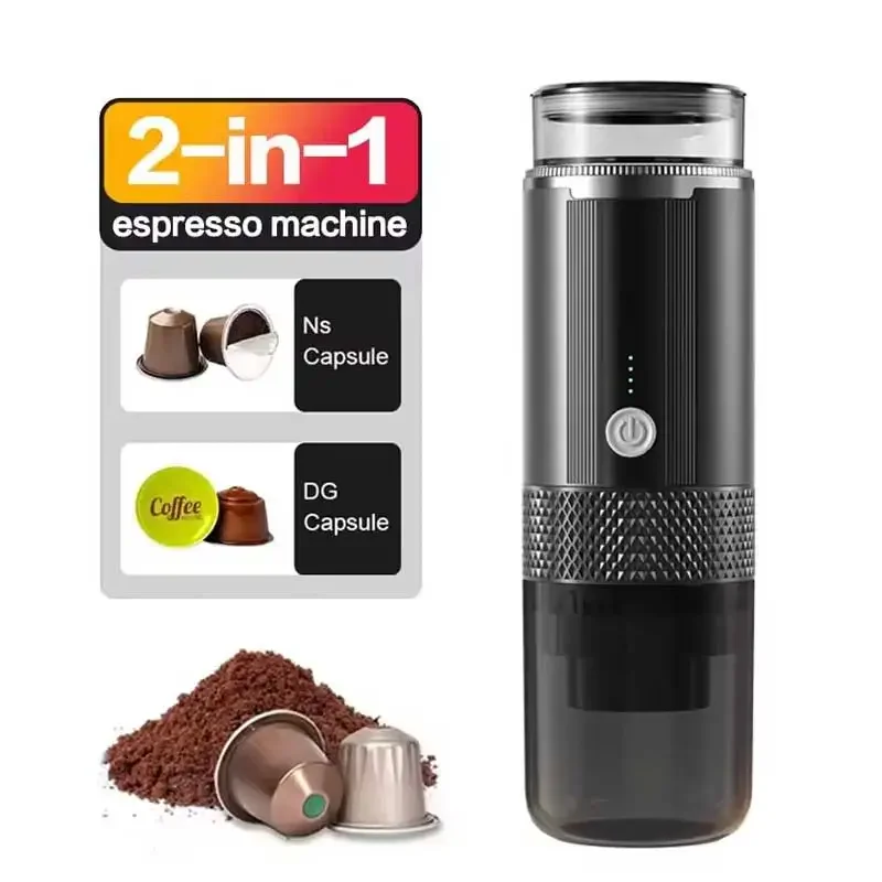 Sdf385490b5bb458284ab3468864ca6f65.webp Coffee Maker Electric Capsule Grinding Coffee Brewer Portable Coffee Maker Suitable for Ground Coffee and Coffee Capsules - Image 1