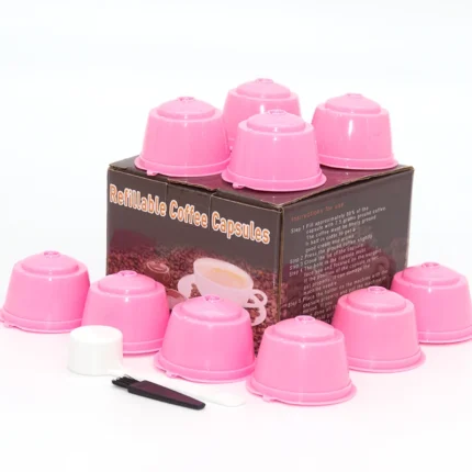 10PCS Refillable Capsules for Nescafe DOLCE GUSTO Coffee Capsules Reusable Filter with Spoon Brush Coffee Pods High Quality - Image 13