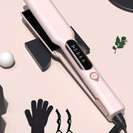Straighten & Smooth Hair Medium Smart Control Temperature Pink black Ceramic Hairdressing Tools