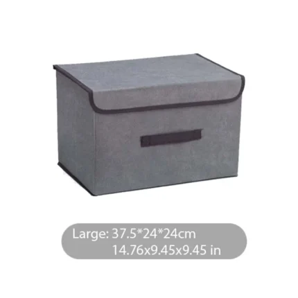 Fold Non Woven Fabric Storage Box Gray Home Supplies Clothing Underwear Sock And Kid Toy Storage Organizer Cosmetics - Image 7