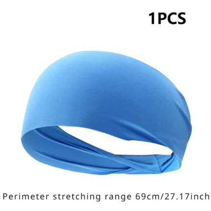 1Pc Ultra-Thin Sports Sweatband Breathable Sweat Absorbent Headband Elastic Sweat Hair Band Soft Outdoor Sport Yoga Headband - Image 3