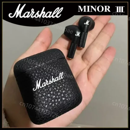 Marshall MINOR III Portable Wireless Headphones HIFI Sound Bluetooth Earphone with Charging Case Sport Semi-In-Ear Headphone - Image 5