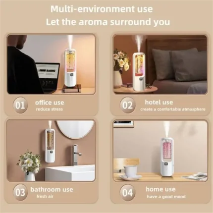 Aroma Diffuser Humidifier Fragrance Essential Oil Aromatherapy Machine Air Freshener Hotel Bedroom Toilet Bathroom Deodorization - Image 5