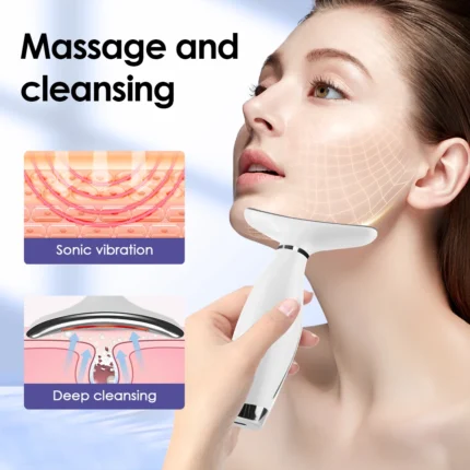 7 Colors Face Neck Massager for Skin Care LED Light Photon Face Sculpting Tool Microcurrent Facial Device for Skin Tightening - Image 4