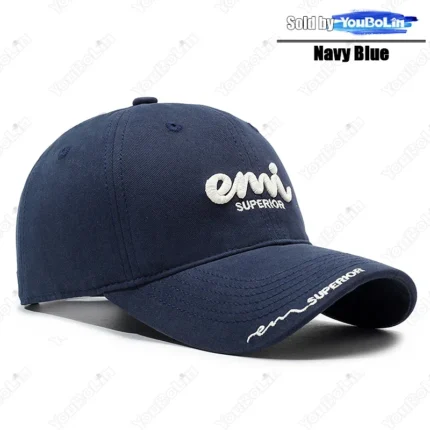 Premium Cotton Baseball Hat with 3D Letter Embroidery - Adjustable, Soft Lining, Oversize Head Design - Image 9