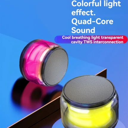 360° Mini Compactly TWS Wireless Bluetooth-compatible Speaker Soundbar Loudspeaker LED Lights For Outdoor Activity/Home/Travel - Image 6