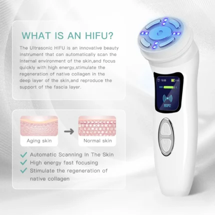 MINI HiFu 4.0 Rechargeable Ultrasound Thermal LED EMS Microcurrent Pulse Facail Lifting Skin Care Face Massage Beauty Device - Image 3