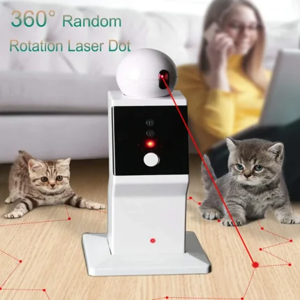 ATUBAN Cat Laser Toy Automatic,Random Moving Interactive Laser Cat Toy for Indoor Cats,Kittens,Dogs,Cat Red Dot Exercising Toy - Image 5
