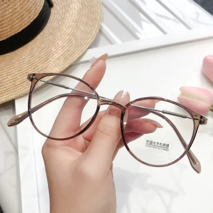 New Vintage Anti-Blue Light Round Glasses Women Men Black Clear Optical Frame Spectacles Computer Goggles Reading Eyeglasses - Image 3