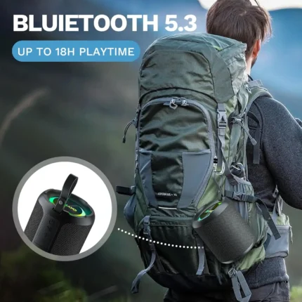 Ohayo X3 Upgraded Bluetooth Speaker, Portable Bluetooth Speaker 40W, Deep Bass,True Wireless Stereo Pairing, IPX7 Waterproof,Mic - Image 6