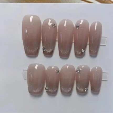 Simple Sweet Cool Dark Style Retro Nail Charm Wear Nail Party Sisters Sending My Girlfriend High-end Fake Nails - Image 5