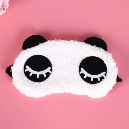 Health Care Tools Cute Face White Panda Eye Mask Eyeshade Shading Sleep Cotton Goggles Eye Mask Sleep Mask Eye Cover 3 Styles - Image 7