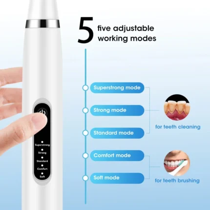 Electric Dental Scaler Calculus Remover Teeth Plaque Cleaner Teeth Whitening Dental Stone Removal 1pc Toothbrush head Oral Care - Image 5