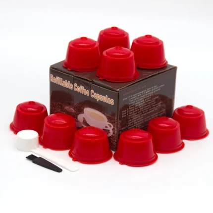 10PCS Refillable Capsules for Nescafe DOLCE GUSTO Coffee Capsules Reusable Filter with Spoon Brush Coffee Pods High Quality - Image 19