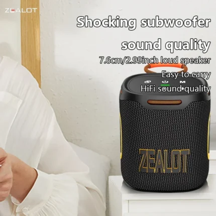 ZEALOT S122 Portable Wireless Speaker 25W Dual Pairing 6000mAh Battery Boom Bass Wireless Speaker