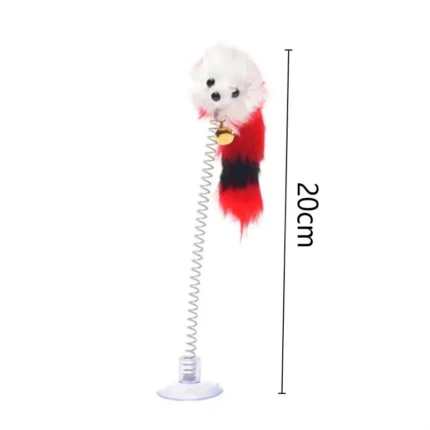 Cartoon Pet Cat Toy Stick Feather Rod Mouse Toy With Mini Bell Cat Catcher Teaser Interactive Cat Toy - Image 6