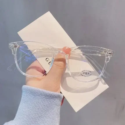 Glasses Ultralight Retro Transparent Frame Plain Men Women Anti Blue Light  Glasses  Party Decorate Eyeglasses Fake Glasses - Image 7